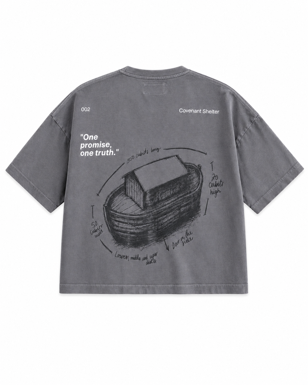 "THE SHELTER" Boxy Fit T-shirt