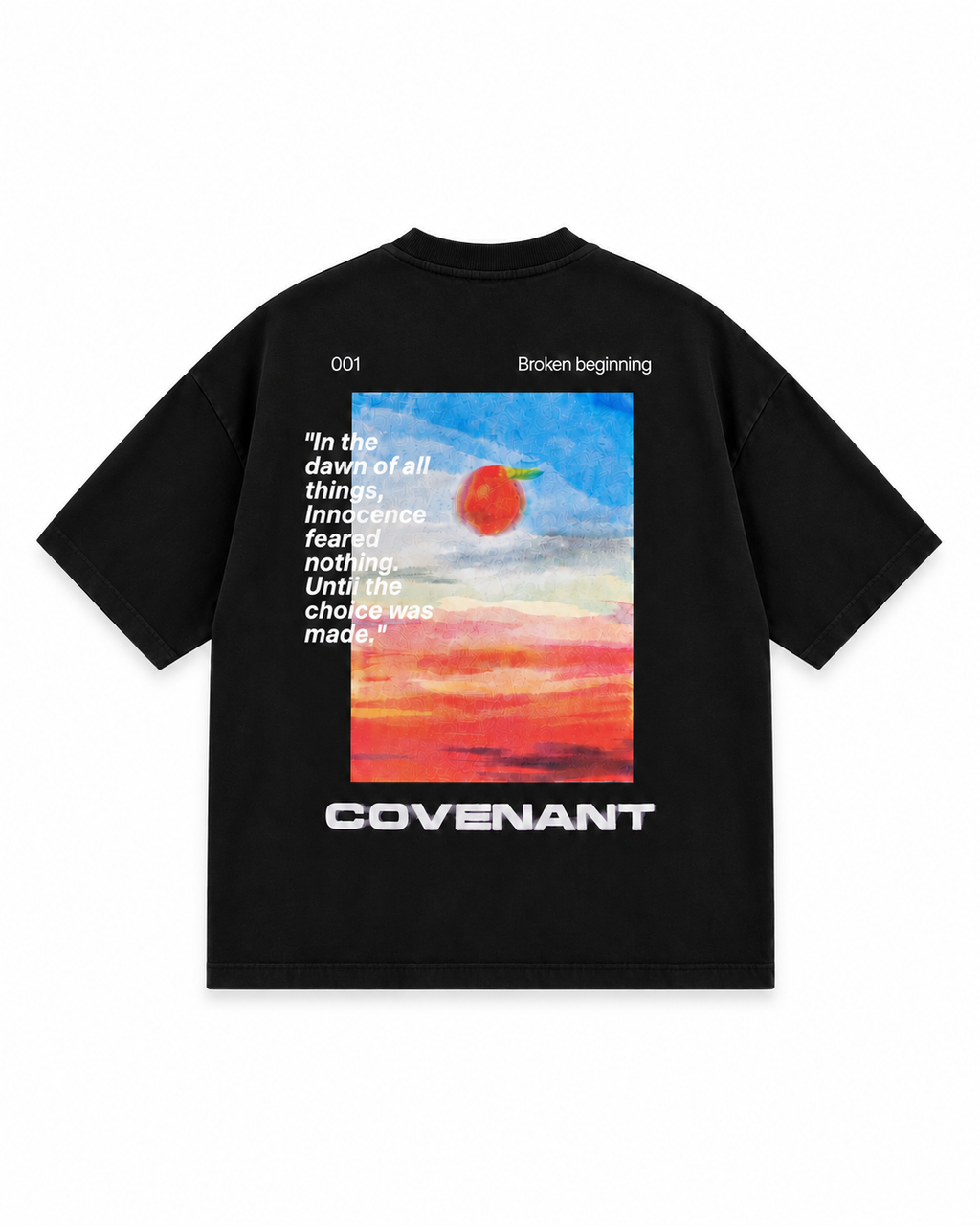 "BROKEN BEGINNING" Oversized T-shirt